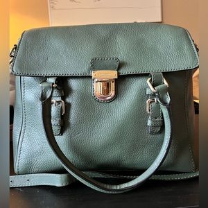 Kate spade forest green large messenger purse